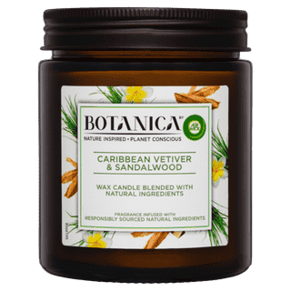 Botanica By Air Wick Candle Caribbean Vetiver & Sandalwood 205g